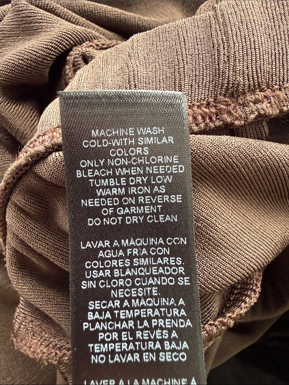 Chico's Travelers Brown Slinky Pull-On Pants Elasticized Waist Sz 2 Office US L - Picture 11 of 15